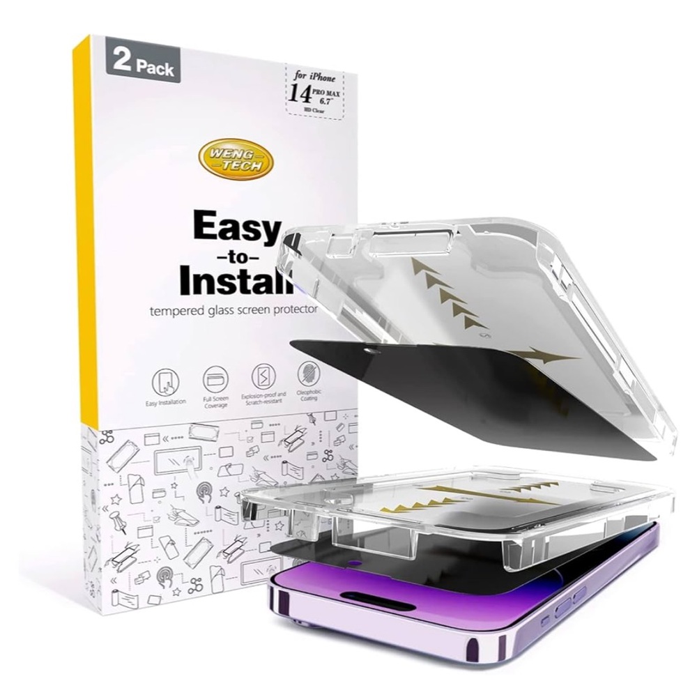 2 Pack iPhone 14 Pro max Privacy Screen Protector